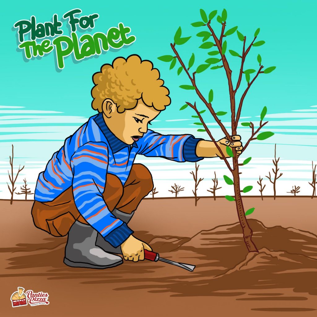 Plant For Planet Earth Ilustrasi