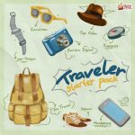 Travel Starter Pack Ilustrasi 